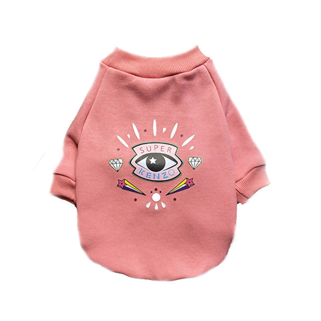 Autumn And Winter Pet Clothes For Dogs Plus Velvet Cotton Sweaters Fashion Styles Fighting Pug Teddy Schnauzer Casual Two-legged Clothes
