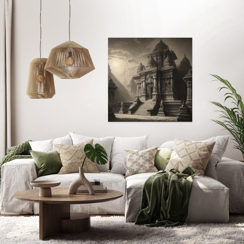 Dhakeshwari Temple Classic Elegance Canvas