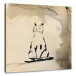 Meditating Cat Canvas