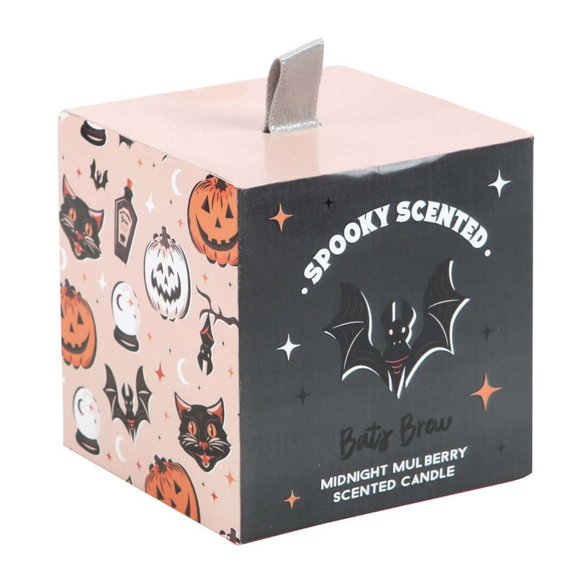 Gothic Gifts Bats Brew Midnight Mulberry Candle