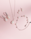 Pearl Everyday Jewellery Set in Sterling Silver