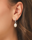 Pearl & Moissanite Bridal Jewellery Set in Sterling Silver