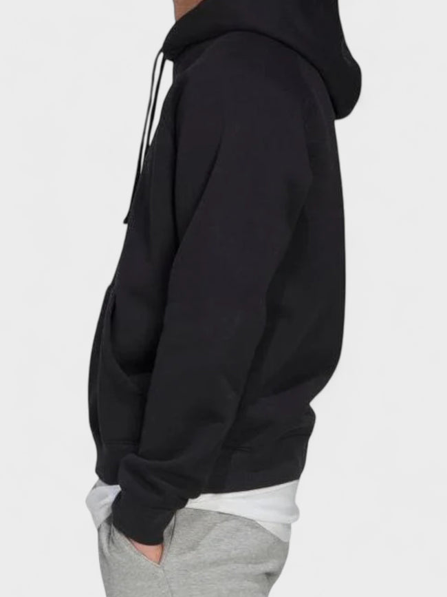 Center Logo Hoodie Black