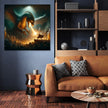 Hero at the Dragon's Lair Canvas
