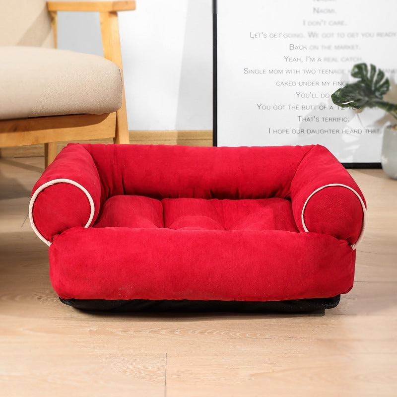 Sofá Cama para Perros, Saco de Dormir para Mascotas, Perrera, Sofá Cama para Gatos y Cachorros, Casa para Mascotas, Cojín de Camas Cálidas de Invierno