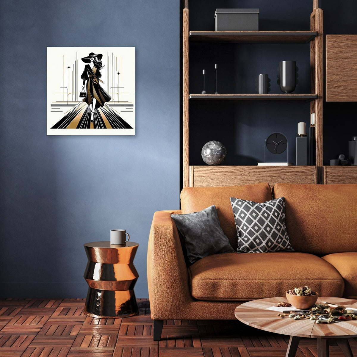 Catwalk Elegance Unveiled Canvas