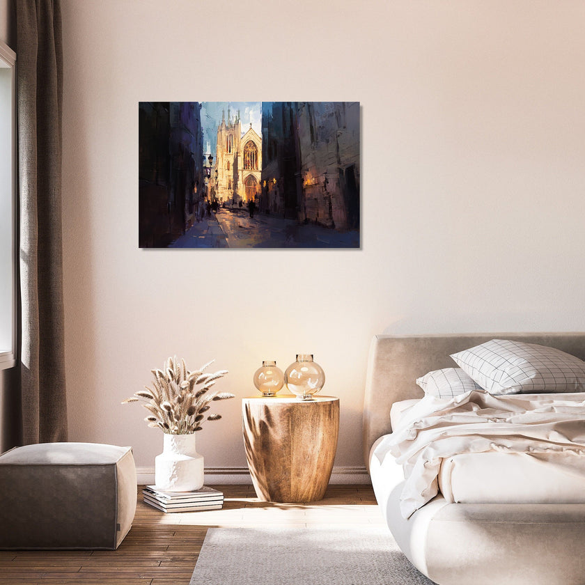 Canterbury Cathedral Twilight Canvas