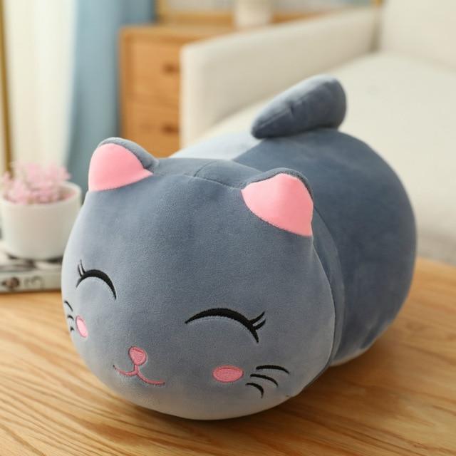Muñeca de peluche linda de gato gordo, muñeca de trapo suave y linda de gato