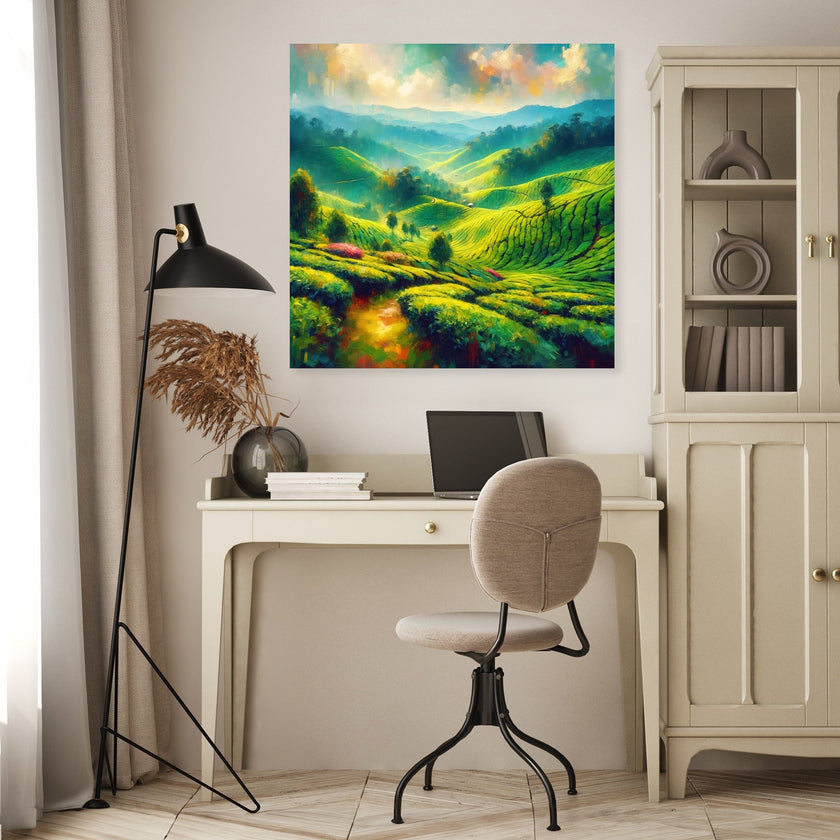 Cameron Highlands Tea Fields Canvas
