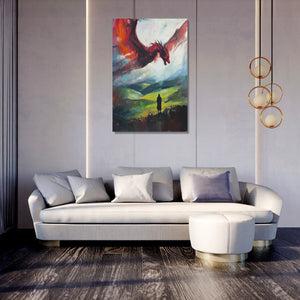 Welsh Dragon Majesty Canvas
