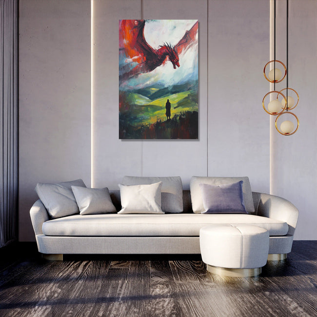 Welsh Dragon Majesty Canvas