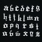 Gold Personalised Old English Charm Bracelet