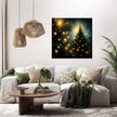 Golden Memory Christmas Tree Canvas