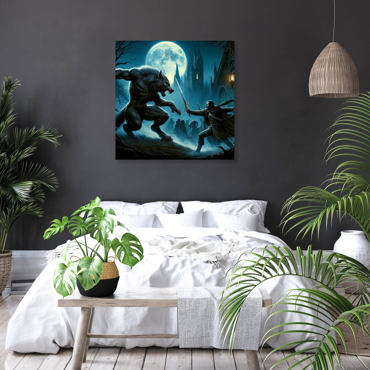Moonlit Gothic Battle Canvas