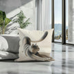 Stretching Cat Cotton Cushion