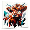 Cubist Highland Mosaic Canvas