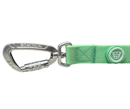 BTactical™ Extra-Strong PVC Carabiner Clip Dog Lead | Pastel Green