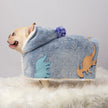 Dog Cloak Nightgown Warm Autumn And Winter Duvet Luminous Cloak Pet Clothes