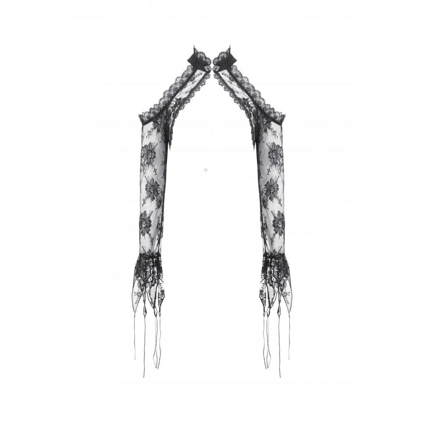 Dark in Love Thalassa Floral Lace Draped Arm Sleeves