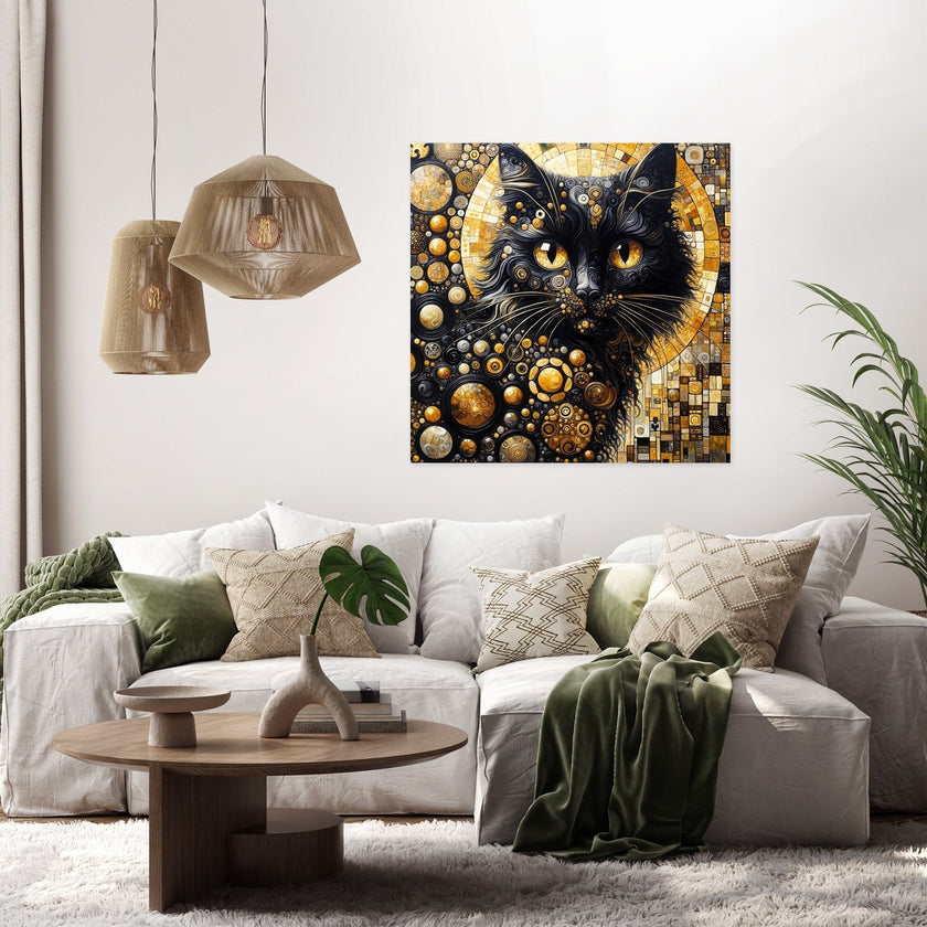 The Golden Cat Eyes Canvas