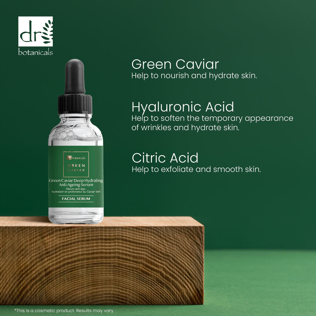 Green Caviar Serum, Night Moisturiser and Mask