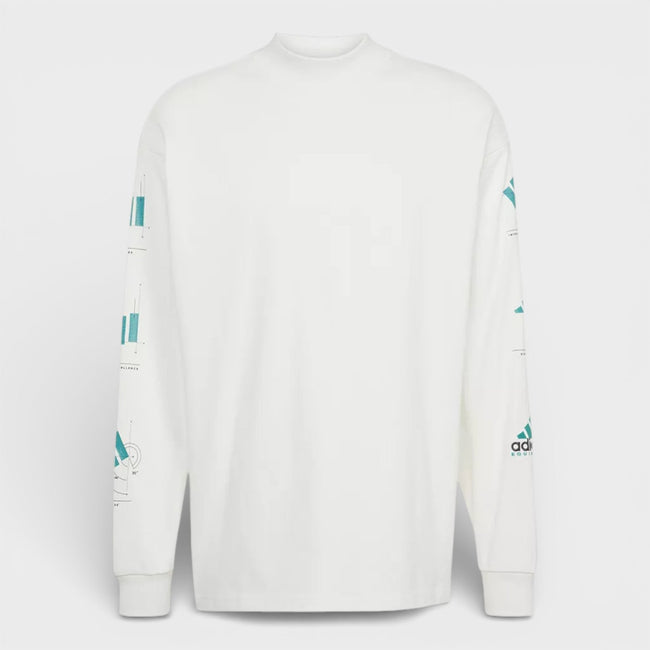 T-shirt a maniche lunghe EQT Graphic Cloud White