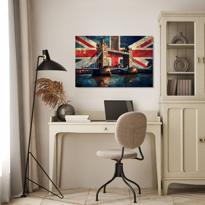 Tower Bridge Flag Canvas