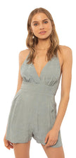 Amuse Society Leila woven tank romper