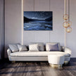 Moonlit Frozen Lake Canvas