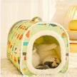 Katzenbett mit Einsturzschutz, geschlossen, abnehmbar und waschbar, warm