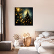 Golden Memory Christmas Tree Canvas