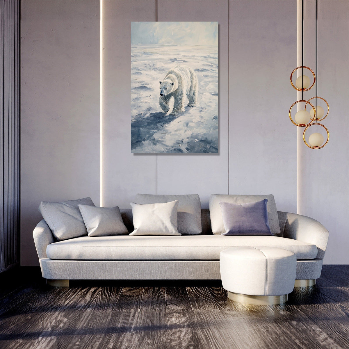Polar Bear Wanderer Canvas