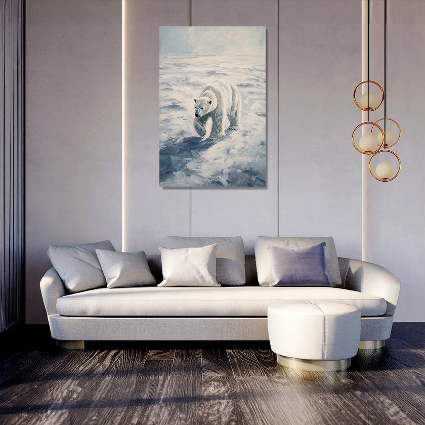 Polar Bear Wanderer Canvas