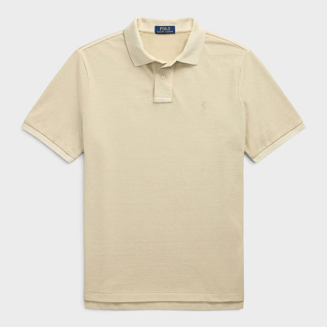 Polo à manches courtes avec logo naturel