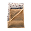 Pet Herbst- und Winter-dicker, warmer Angora-Umhang mit Haarausfall, bedruckt, kleine Decke