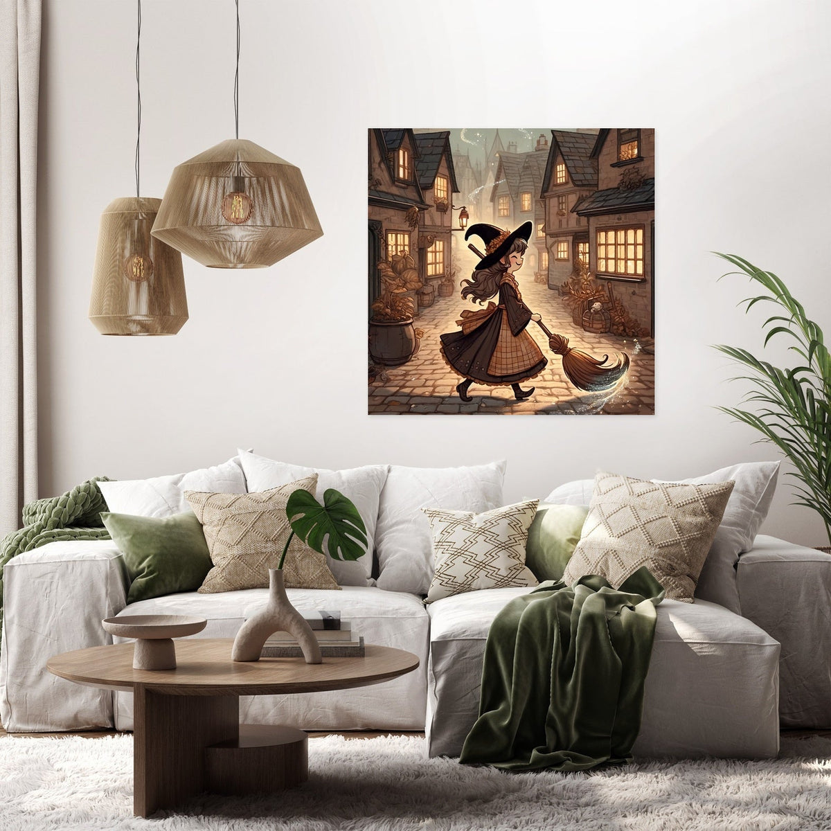 Whimsical Witch Canvas