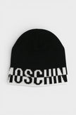 Gorro con el logotipo de Moschino blanco y negro