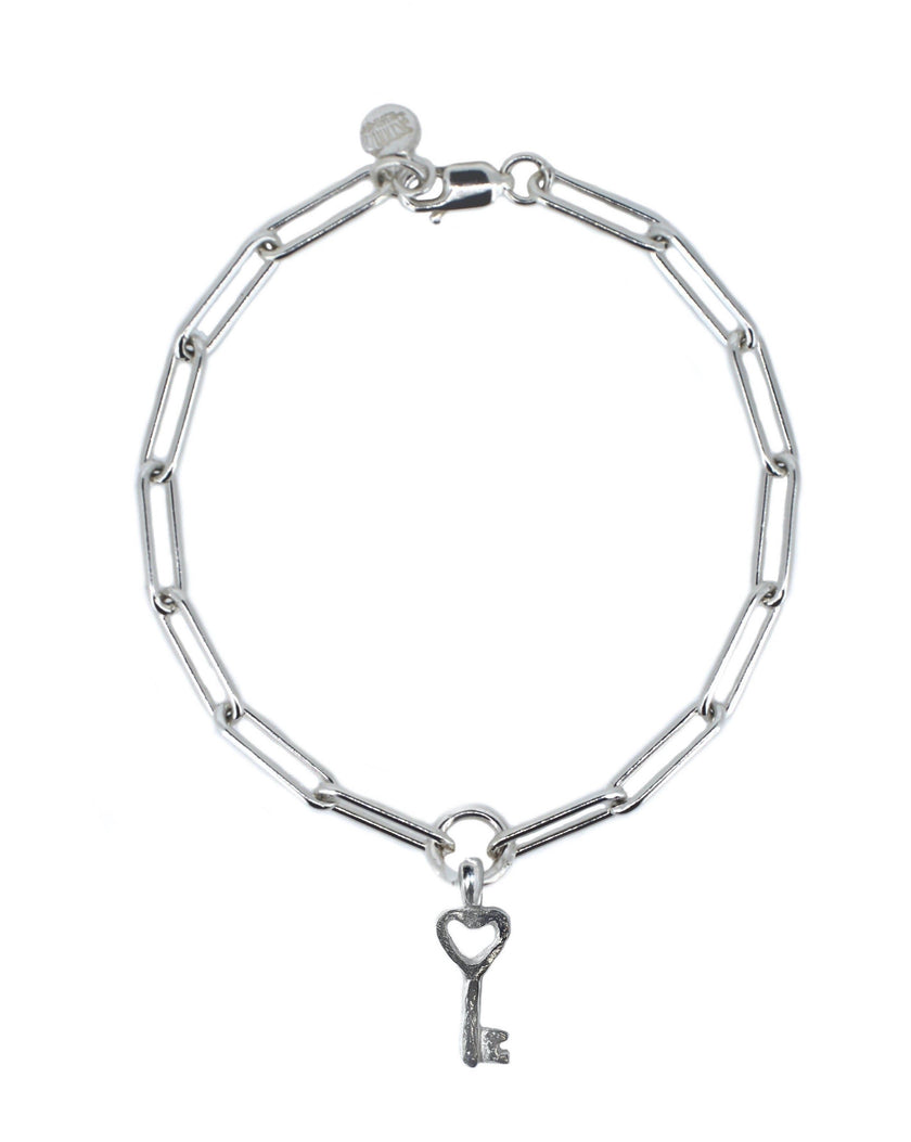 Key to my Heart  Trace Chain Bracelet