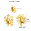 Gold Plated Earrings Ring Set for Women