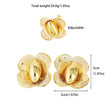 Gold Plated Earrings Ring Set for Women