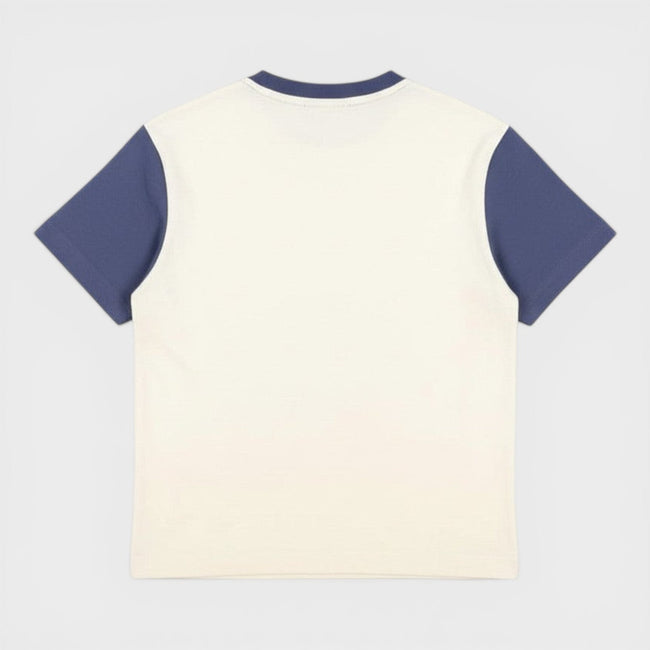 Kids Bookish Flower Logo Colour Block Basic Fit Tee
