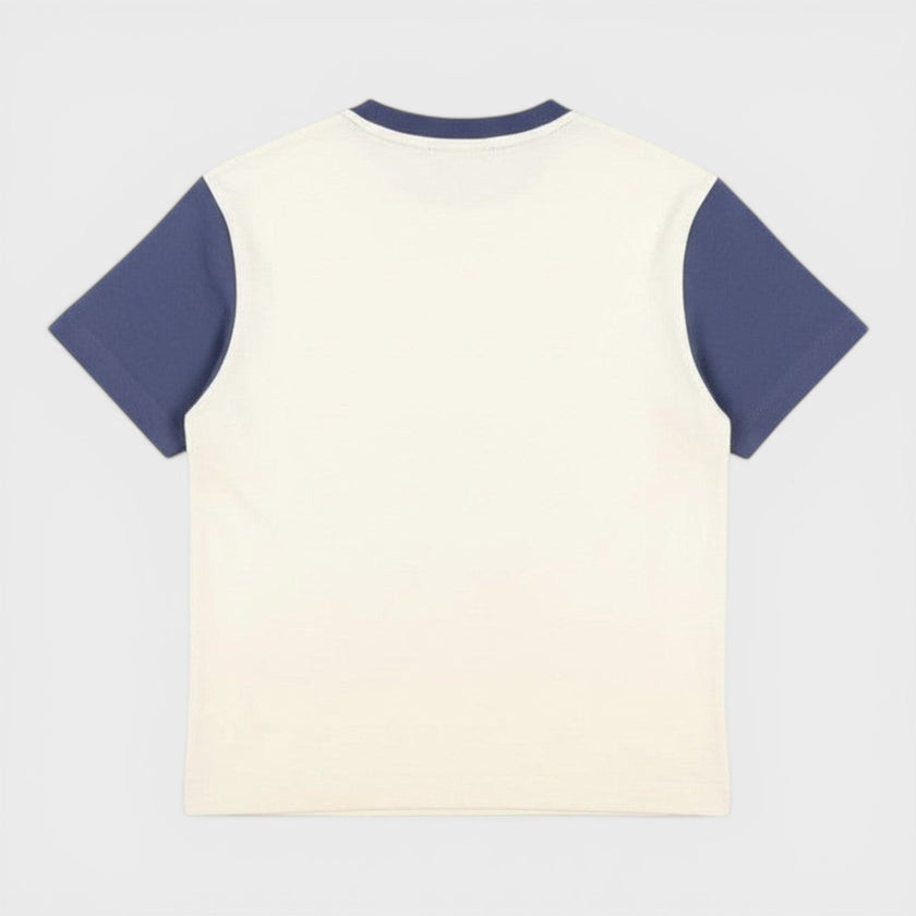 Kids Bookish Flower Logo Colour Block Basic Fit Tee