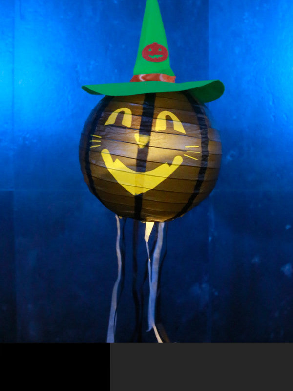 Linterna de órgano de Halloween, calabaza, linterna de papel, suministros para festivales, decoración para fiestas, manualidades, regalo, farolillo DIY