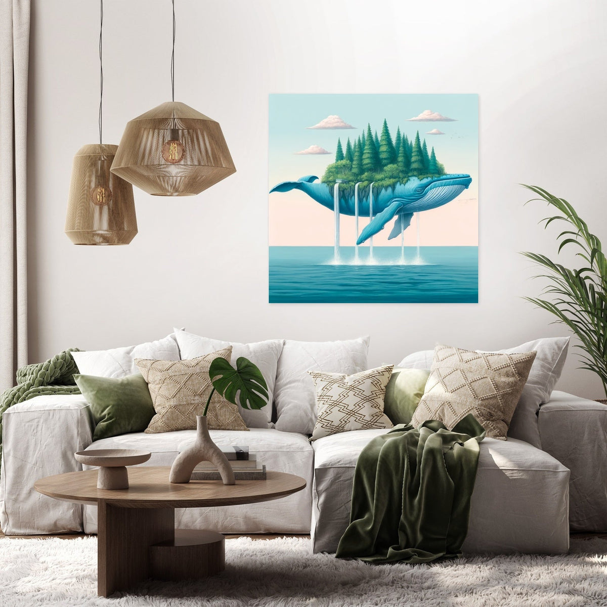 Island Leviathan Canvas