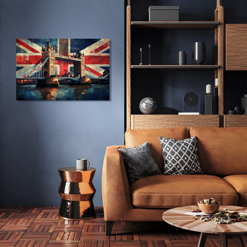Tower Bridge Flag Canvas
