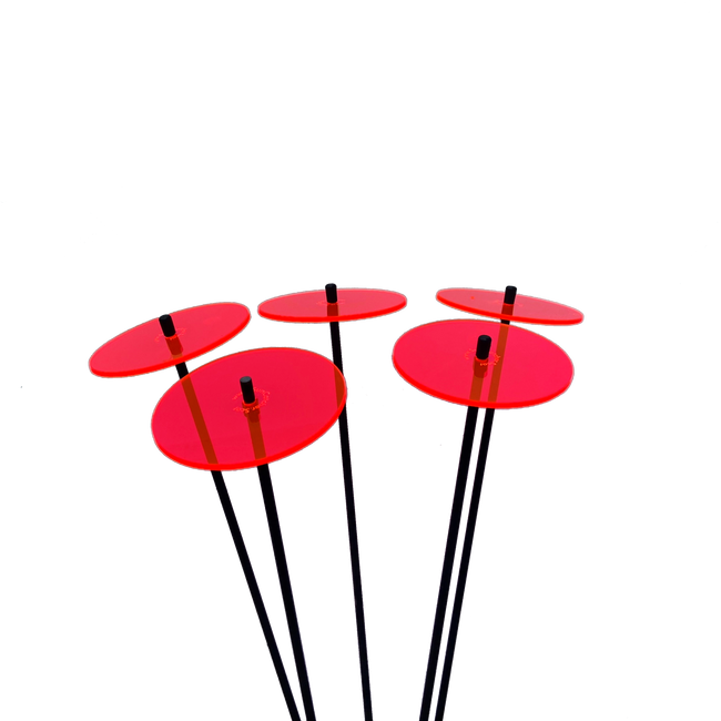 Medium Garden Décor Ornaments Set of 5 'Sun Discs'