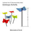 Garden Décor Ornaments Set of 5 'Gatekeeper Butterflies'
