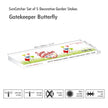 Garden Décor Ornaments Set of 5 'Gatekeeper Butterflies'