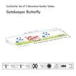 Garden Décor Ornaments Set of 5 'Gatekeeper Butterflies'