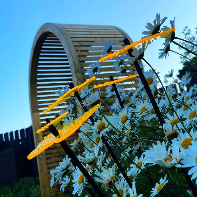 Garden Décor Ornaments Set of 5 'Gatekeeper Butterflies'